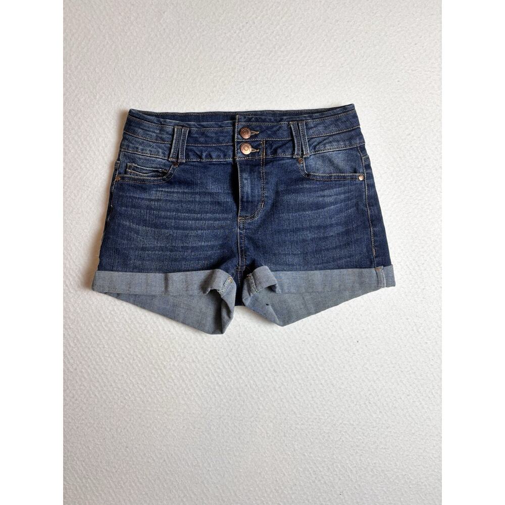Blue Spice Juniors Denim Micro Shorts Size 1 Preowned